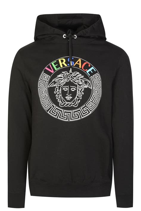 versace multicolor medusa hoodi|Versace: White & Multicolor Medusa Zip.